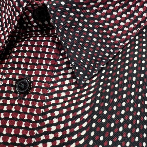 VTG Fulton Street Shirt Works Mens XL Halftone Stripes Short Sleeve Pullover USA - Picture 3 of 11